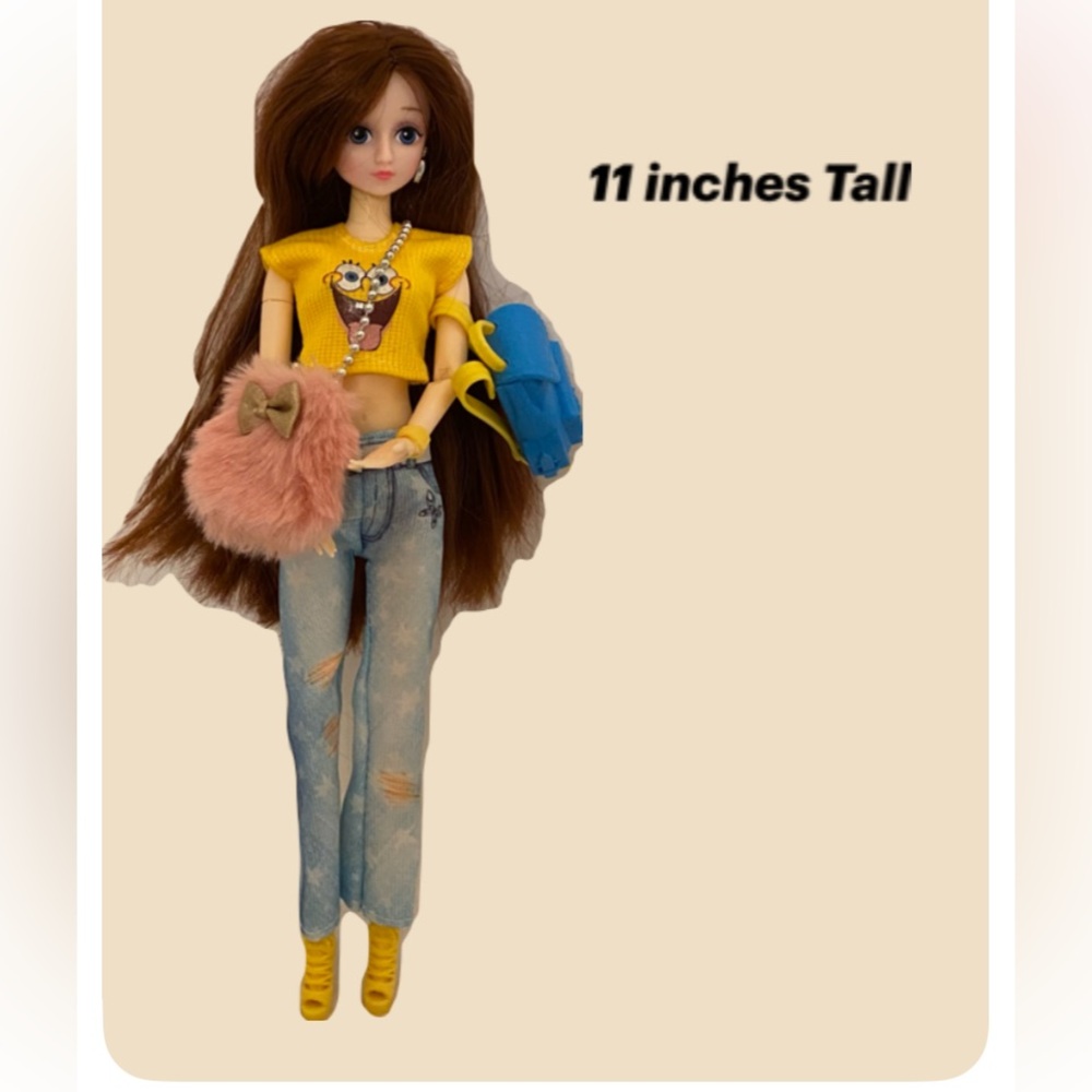 Fashion Doll with Sponge Bob Square Pants Top, plus Accessories
